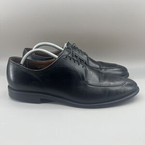 Allen Edmonds Delray Men Size‎ 10.5 B Shoes Black Leather Split Toe Oxford 9564